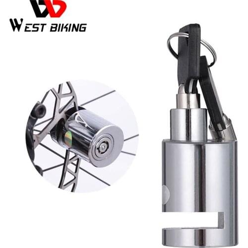 Stainless Steel Bicycle Lock High Hardness Mini Anti-Theft Bike Brake Disc Safety Lock Waterproof Cycling Disc Security Padlock