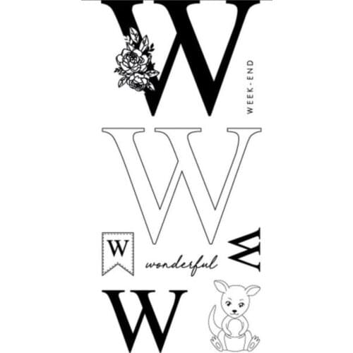 W french Clear Stamp for DIY scrapbooking/Card Making C1007