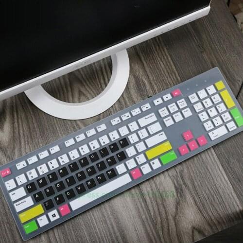 Keyboard Cover Protector Skin For Dell KM636 Wireless Keyboard KB216 Optiplex 5250/3050/3240/5460/7450/7050 AIO 3475/3670/3477