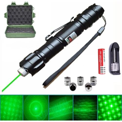 Green Laser Pointer Red Laser Powerful Fire Green Visible Beam Sight Torch Laser Light Pen Cat Toy Tactical