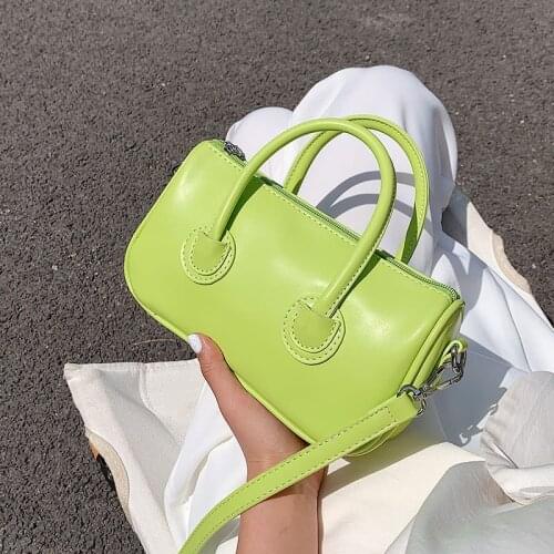 MJ Women Handbag PU Leather 2021 Summer Crossbody Shoulder Bag Luxury Designer Female Tote Handbags Candy Color Ladies Bags