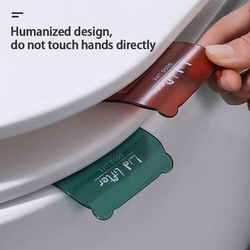 1pc Simple Toilet Seat Holder Sanitary Closestool Seat Cover Lift Handle Toilet Seat Cover Lifter Bathroom Home Cleaning Tool