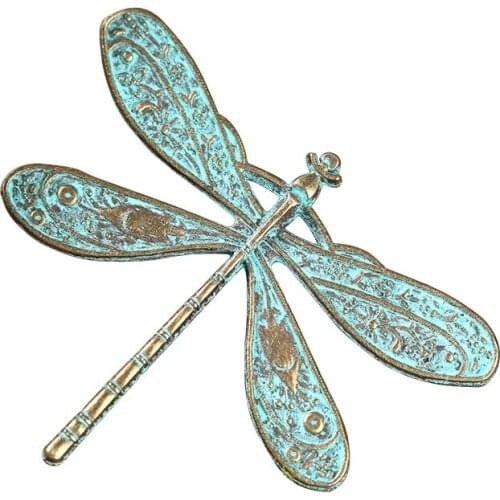 10pcs Charms 45x36mm Vintage Big Dragonfly Pendant DIY Retro Jewelry Bracelet Necklace Charms Pendant