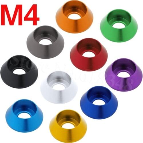 8pcs/Lot RC Replacement Aluminum M4 Cup Head Screws Washers Gasket Bolts Hardware RC Model Parts