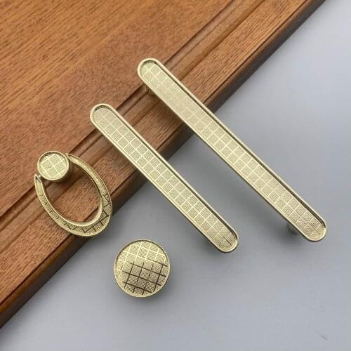 96 128mm modern simple fashion gold kitchen cabinet wardrobe cabinet door handle gold drawer shoe cabinet ring knob pull 5"