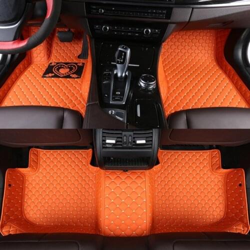 Car floor mats For mitsubishi l200 carisma eclipse cross pajero 4 sport montero galant lancer outlander rugs carpet accessories