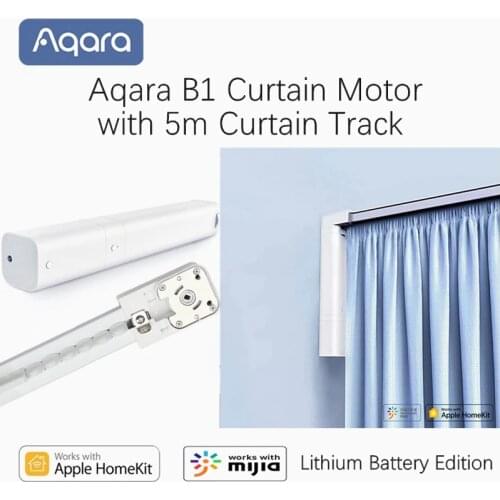 Xiaomi Aqara B1 Remote Control Wireless Curtain Motor +5M Curtain Track Super Quiet for Electric Automated Curtain System