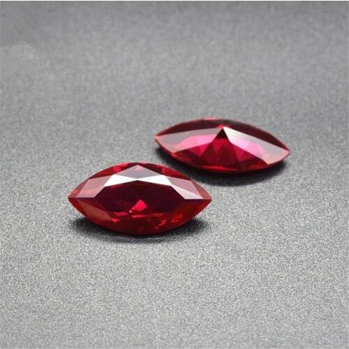 Joanlyn Ruby Marquise Cut Gemstone Faceted Ruby Gem Multiple Sizes to Choose C49R