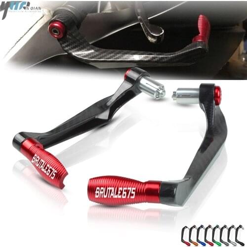 For MV Agusta Brutale 675 Universal 7/8" 22mm Motorcycle Handlebar Brake Clutch Levers Protector Guard Brutale675 2012-2016 2015