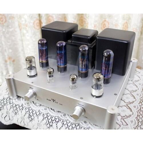 EL34 6N8P electronic tube push-pull amplifier, independent negative pressure adjustment, all manual scaffolding power amplifier