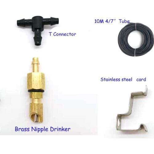 Rat Mouse Water Nipple Drinker Automatic Animal Feeder with Stainless Steel Card Farm Poultry Equipment 10pcs/lot