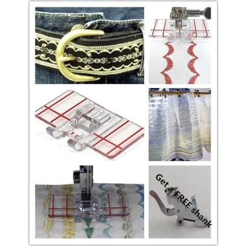 Taiwan sewing machine accessories transparent parallel sewing presser RJ-602 Foot 605 For Janome brother juki singer and so on