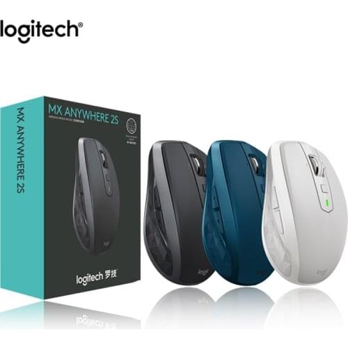 Logitech MX Anywhere 2S Wireless Bluetooth Mouse Office Multi-device Control Mice 2.4Ghz Bluetooth Nano Mouse For PC