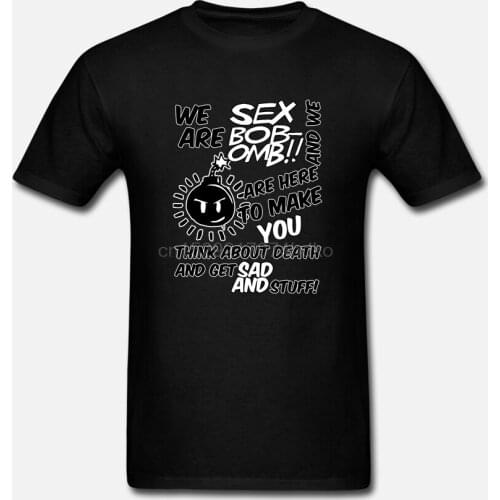 Printed Men T Shirt Cotton O-Neck tshirts We Are Sex Bob-Omb!! Short-Sleeve Women T-Shirt