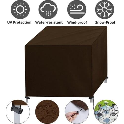 Outdoor Garden Courtyard 420DPU Oxford Cloth UV Protection Waterproof Dustproof Furniture Protective Covers