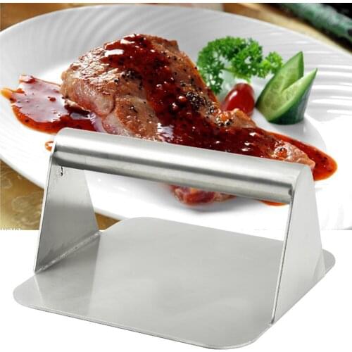 Stainless Steel Burger Press Steak Press Professional Griddle Accessories Kit Grill Press Perfect for Flat Top Grill Accessory