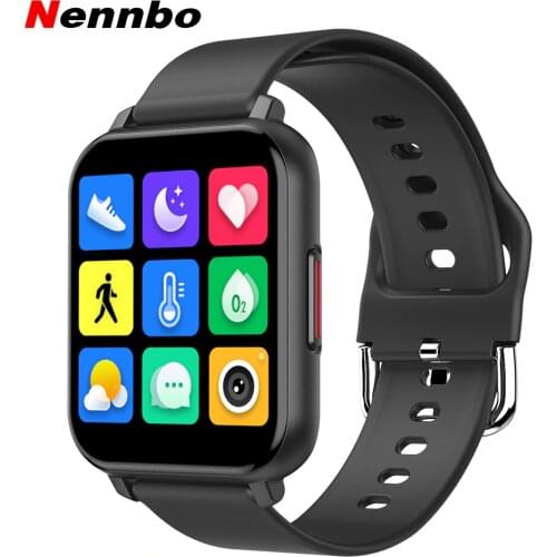 2020 New T82 Smart Watch 1.55 Inch Full Touch Screen Sports Fitness Smartwatch Men Women Heart Rate Blood Pressure Game Function