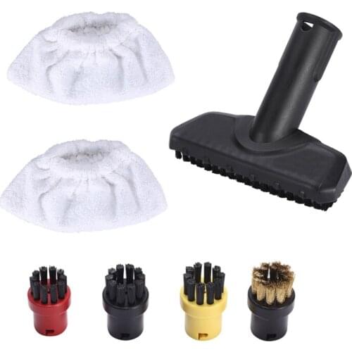 For Karcher Cleaning Machine SC1 SC2 SC3 SC4 SC5 SC7 Accessories Replacement Round Brush Mirror Hand Brush+Steam Mop