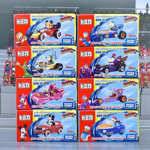 Takara Tomy Tomica The Roadster Racers Metal Diecast Vehicle Toy Cars Mickey Minnie Donald Duck Daisy Pete Goofy New