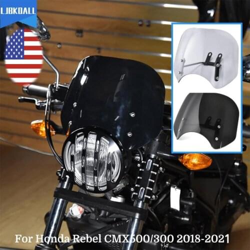 Motorcycle Windshield Windscreen Fly Screen Wind Deflectors Screen Protector Cover for Honda CMX300 CMX500 2018-2021 2019 2020