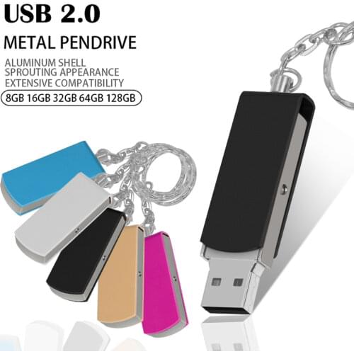 High Speed Pen Drive 64GB Pendrive metal Flash USB Stick 32GB cle usb memory 16GB USB Flash Drive 8GB 4GB For PC/Laptop