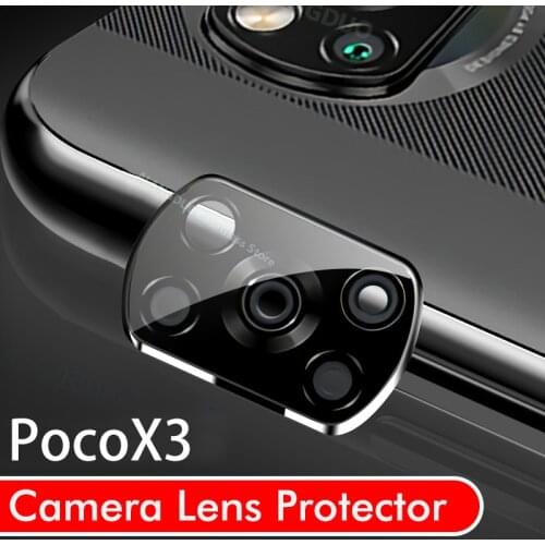 Camera Lens Protector Glass For Xiaomi Poco X3 Pro NFC Lens Protection Case for Poco X3 Pro Metal Full Cover Tempered Glass