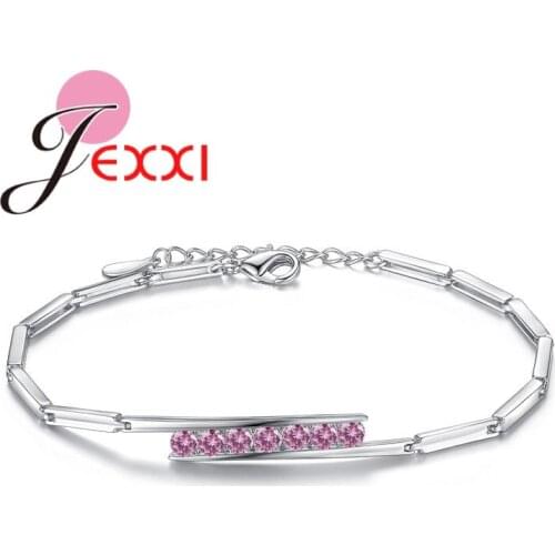 Charm Infinity Three Colors Cuibic Zirconia 925 Sterling Silver Adjustable Exquisite Low Key Female Accessories Bracelet