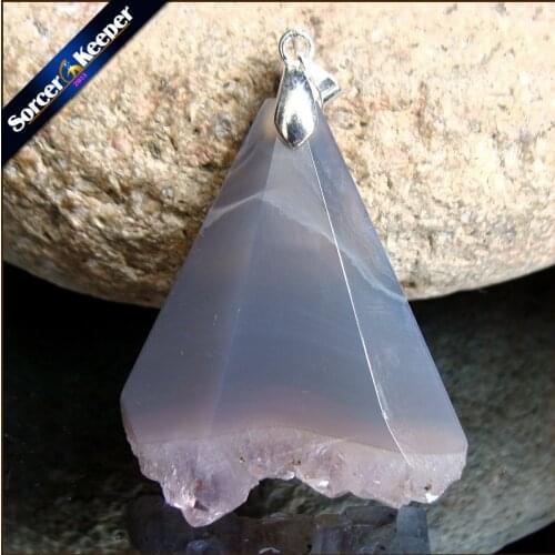 Womens Collares Gem Natural Amethysts Stone Pendant Necklace Quartz Purple Crystal Jewelry Loves Gift For Girlfriend MS071