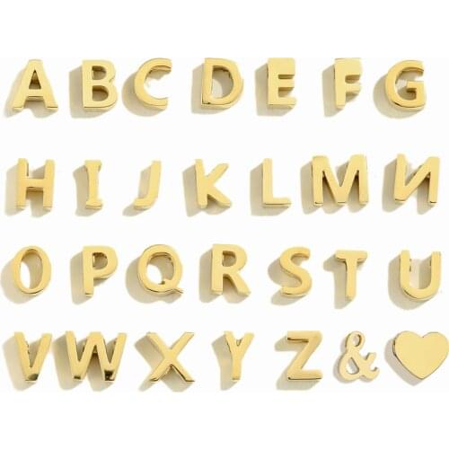 2020 Hot Deal DIY Alphabet A-Z Design 316L Stainless Steel Bracelet Necklace Accessories Wholesale Dropshipping New