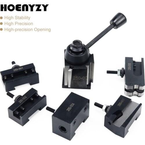 6Pcs/Set 250-000 Lathe Quick Change Tool Post Holder Kit Test Wedge GIB Cuniform Type 250-001 250-002 250-004 250-007 250-010