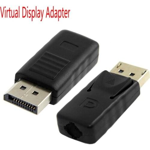 Virtual Display Adapter DP DisplayPort Dummy Plug Headless Ghost Emulator Connector No Heat Dummy Plug