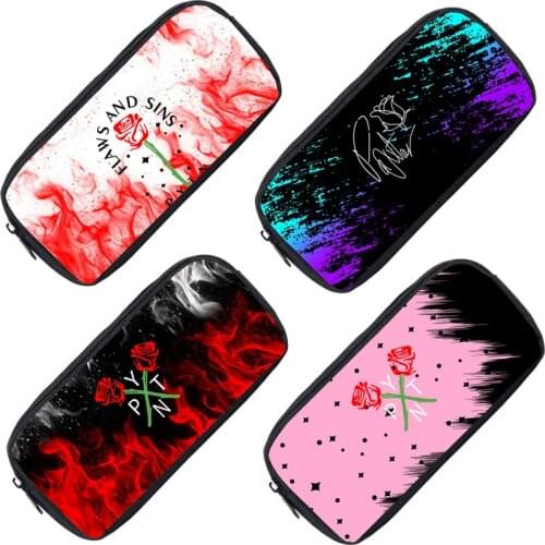 3D PYTN Printed Payton Moormeier Pencil Case Storage Pouch Women Cosmetic Bag School Supplies Stationery Net Red Hot Makeup Box