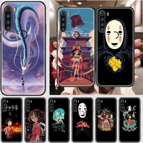 Anime Spirited Away Phone case For Xiaomi Redmi Note 7 7A 8 8T 9 9A 9S K30 Pro Ultra black fashion bumper luxury hoesjes trend