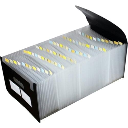 13/24/36/48/60/72 Pocket Classified File Folder Telescopic Standing A4 Organizer 1XCB