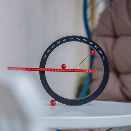 Magnetic Decoration Calendar Miniature Creative Home Office Desktop Wall Hanging Manual Calendar Ornaments Decor Children Gift