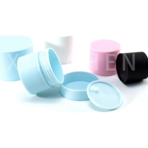 50pcs Frosted Face Cream Box Empty Eye Shadow Lotion Container Plastic Travel Box with Lid Refillable Bottle 5g 15g 20g 30g 50g