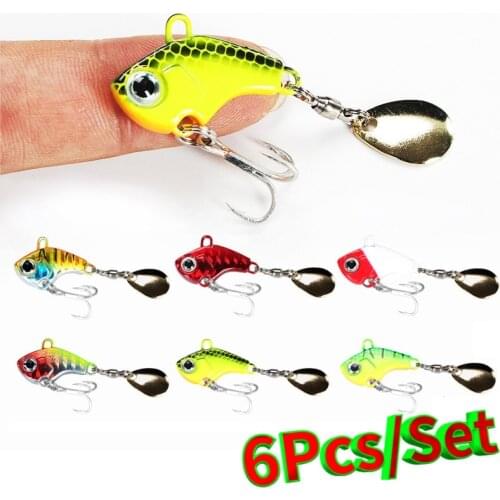 7g10g14g20g Vib Spoon Set Metal Fishing Lures Bait Bass Pike Trout Jig Spinnerbait Sequins Vibrating Whopper Plopper Pesca HOT