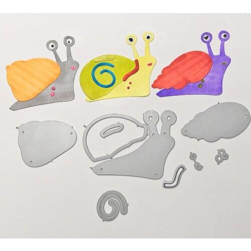 Cute Snail Metal Cutting Dies For DIY Scrapbook Cutting Die Paper Cards Making Embossed Decorative Craft Die Cut New