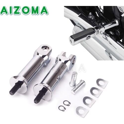 Motorcycle Parts Chrome Rear Passenger Foot Pegs Footrest Mount For Harley Softail FLSL FLDE FLFBS FLHC FLHCS FLSB FXLR 18-2020