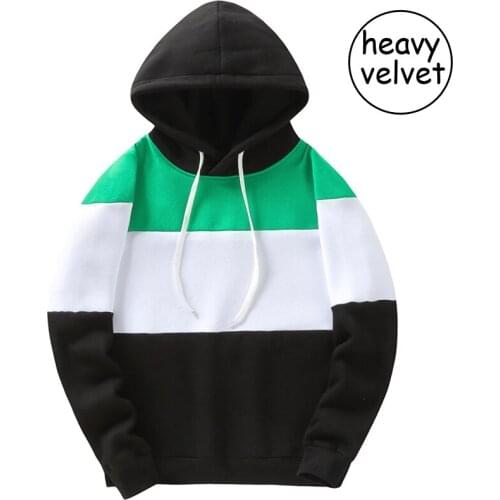 PARKLEES 2021 Autumn Cotton Colorblock Hoodies Men Oversize Casual Harajuku Streetwear Plus Size Unisex Contrast Sweatshirts