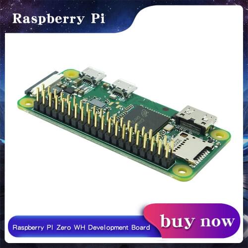 Raspberry Pi Zero WH Board 1GHz CPU 512MB RAM with WIFI & Bluetooth PI0 RPI 0 WH with Soldering