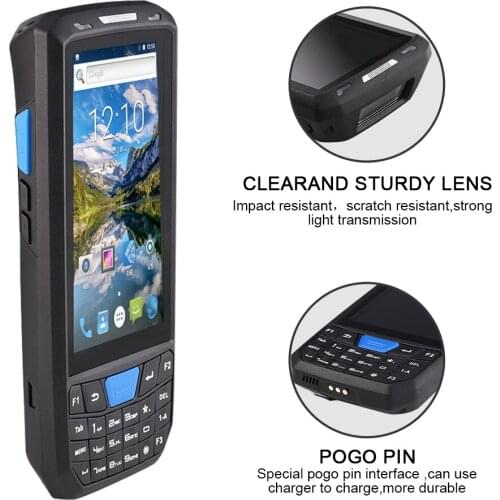 Rugged industrial Handheld android pda device mobile computer 1d 2d laser qr code data terminal with android os for warehouse