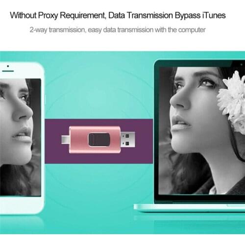 USB Flash Drive 16GB Pendrive 128GB Pendrive iPhone 256GB USB 3.0 OTG Flash Drive Memory Stick for iphone Type C Android