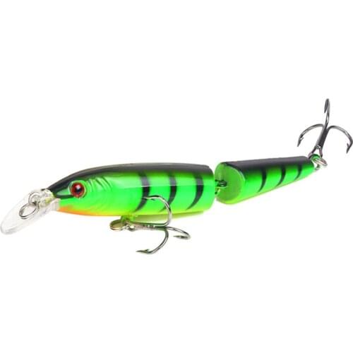 1pcs 10.5cm 9g Multi Jointed Sections Wobbler Fishing Lure Artificial Plastic Hard Bait Crankbait Bass Pike Carp Fishing Tackle