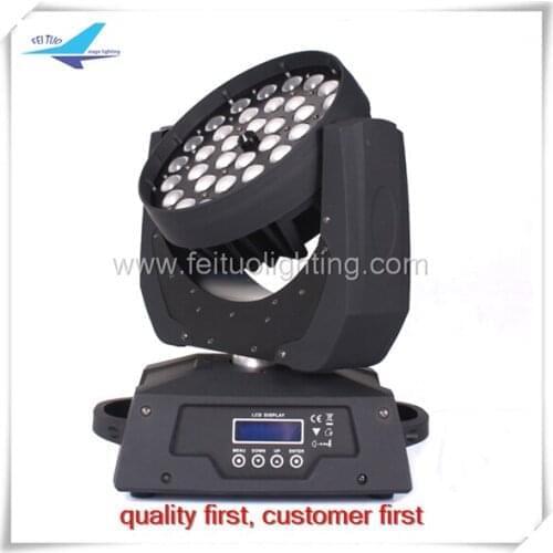 10PCS China manufacturer online sell RGBW zoom 36x10 4in1 LED moving head wash light price