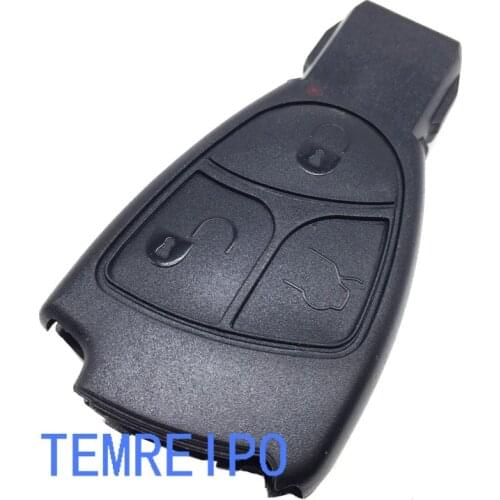 10pcs/lot 3 Button Remote Key Fob Shell Case For mercedes Benz B C CL E S CLS CLK SL ML SLK