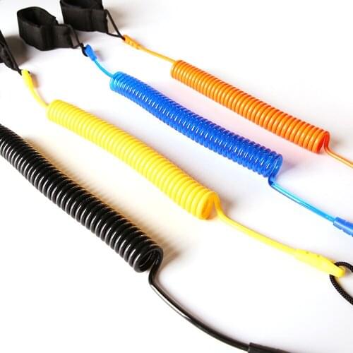 10 Feet Elastic Stand Up Paddle Board Leash Surfboard Paddle Board Leash Water Sports Kayak Accessories