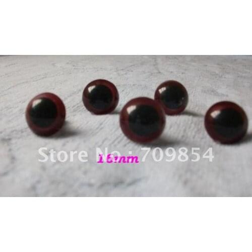 16mm brown clear doll animal safety plastic eyes with washers /DIY toy eyes accessories/200pcs
