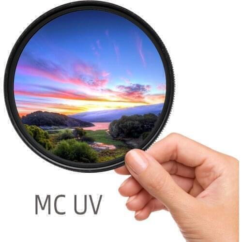 58mm Multi-Coated HD MC UV Protection Camera Lens Filter for Canon 600D 800D 750D 200D Fujifilm 18-55 Ultra Violet Glass Filter