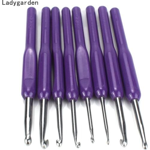 8PCS 2.5-6mm Small Crochet Hooks Stitches Knitting Needles Crochet Set Hand Weave Tool Sewing Accessories Crochet Hook Set